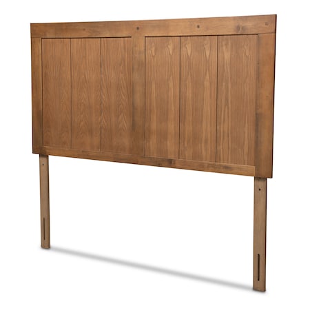 Baxton Studio Patwin Modern and Contemporary Transitional Ash Walnut Finished Wood King Size Headboard 179-11157-Zoro